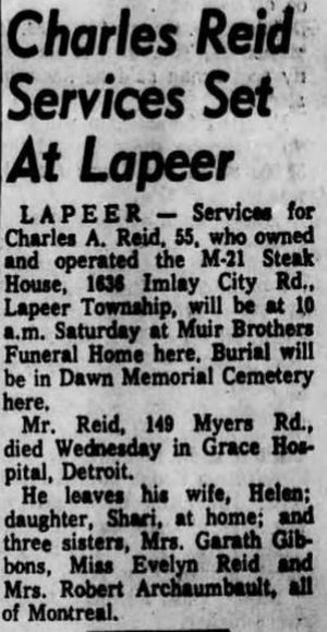 M-21 Steak House (Hitch N Post Bar & Grill) - Aug 22 1969 Former Owner Passes Away (newer photo)
